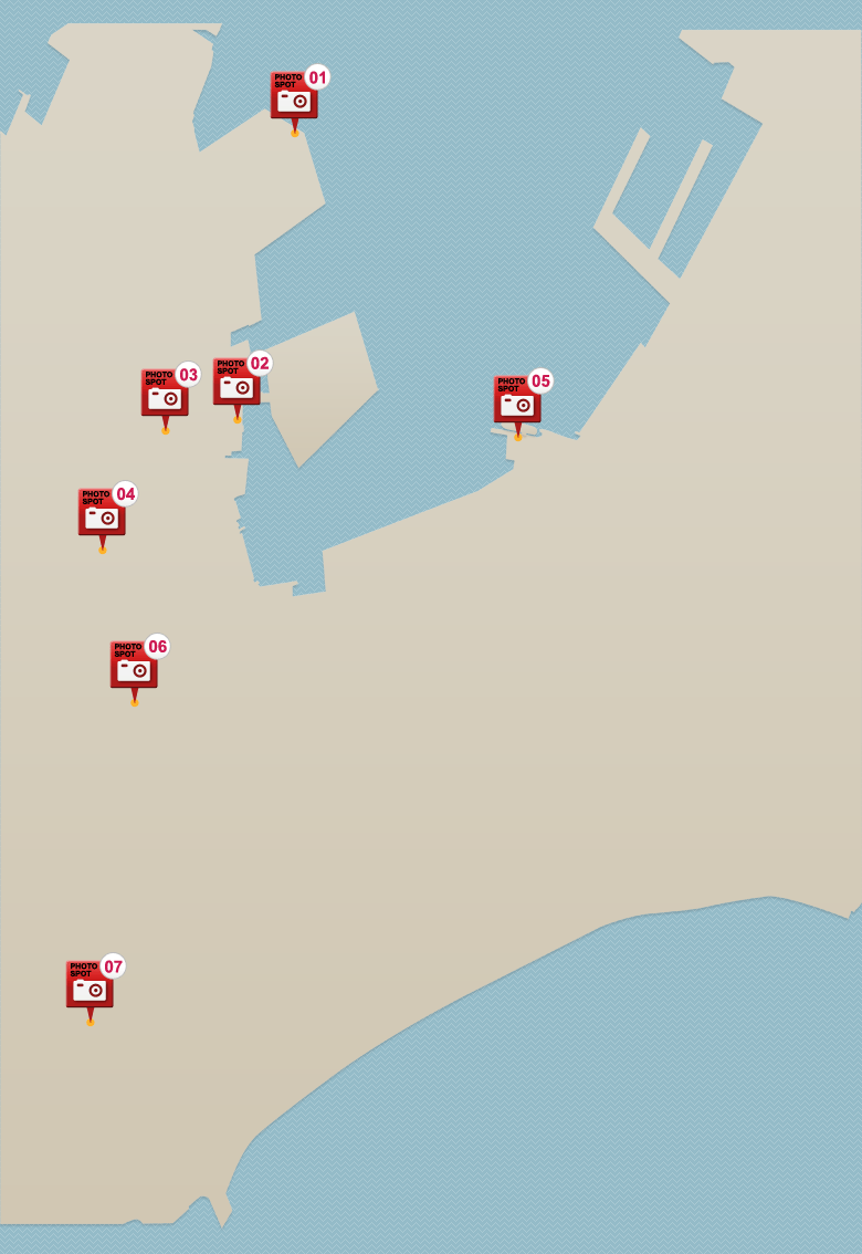 函館 観光マップ(地図) 西部地区